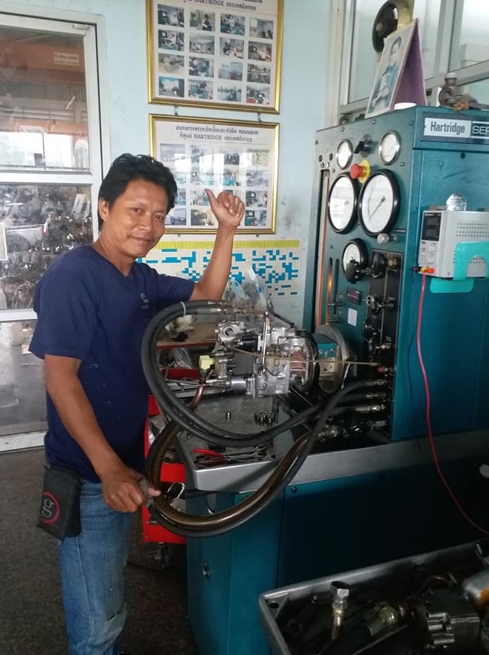 การทดสอบเช็กปั๊มดีเซลบนแท่น Hartridge SEF